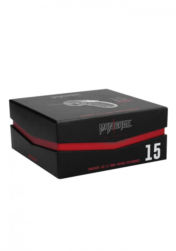 Modell 15 Chastity 3.5 Cock Cage Transparent