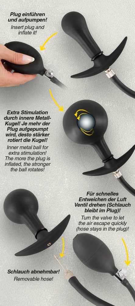 Uppblåsbar plugg inre metall Ba