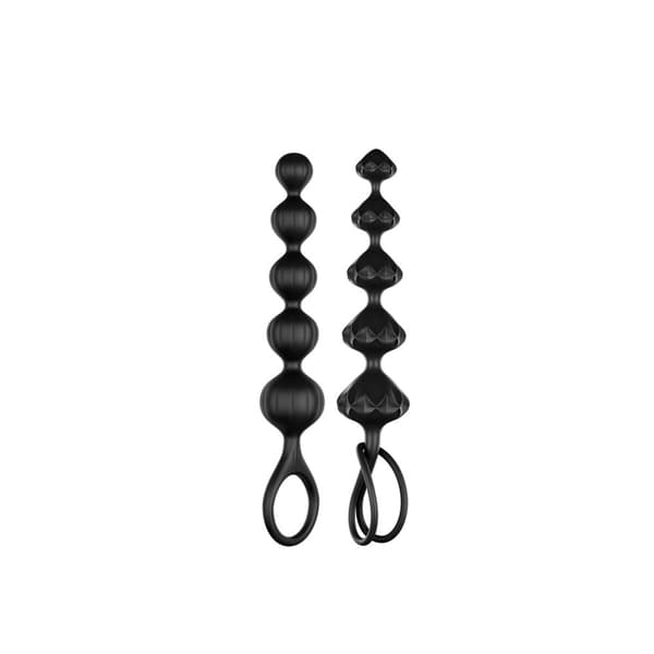 Satisfyer Love Beads Set (set med 2) (svart)