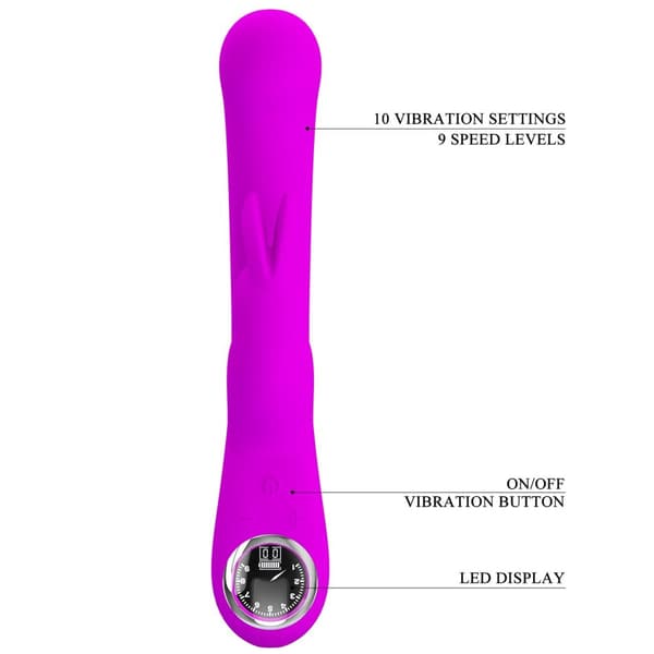 PRETTY LOVE Lamar Purple, 10 vibrationsfunktioner 9 hastighetsnivåer