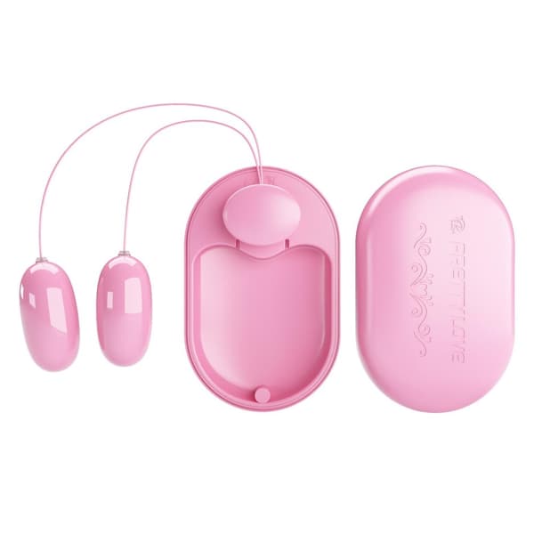 PRETTY LOVE Fun Box Pink, 12 vibrationsfunktioner