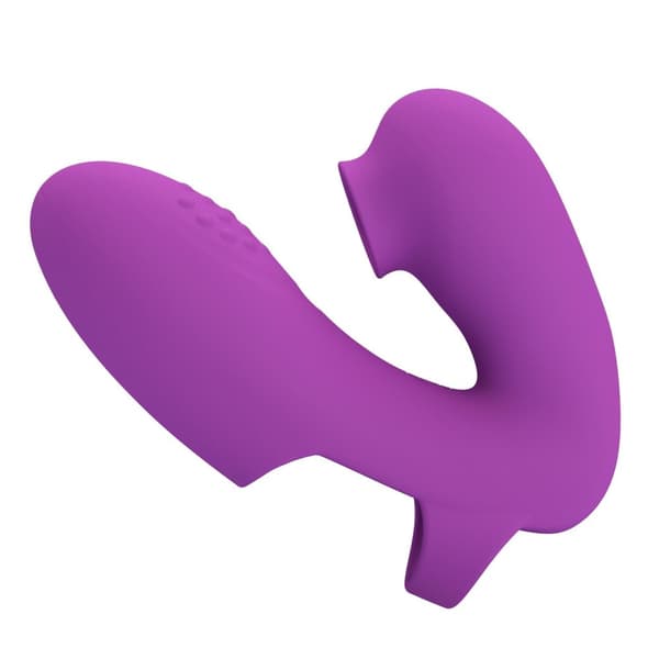 PRETTY LOVE Super Finger ATHENA Lilla, 7 vibrationsfunktioner 7 trykkefunktioner Hukommelsesfunktion