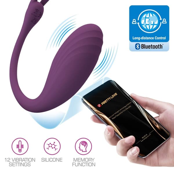 PRETTY LOVE Catalina, 12 vibrationsfunktioner Mobil APP Langdistancekontrol
