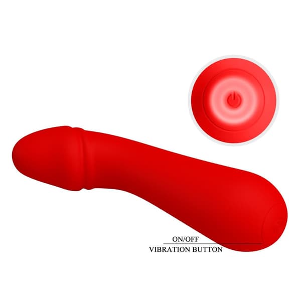 PRETTY LOVE Cetus Red, Hukommelsesfunktion 12 vibrationsfunktioner
