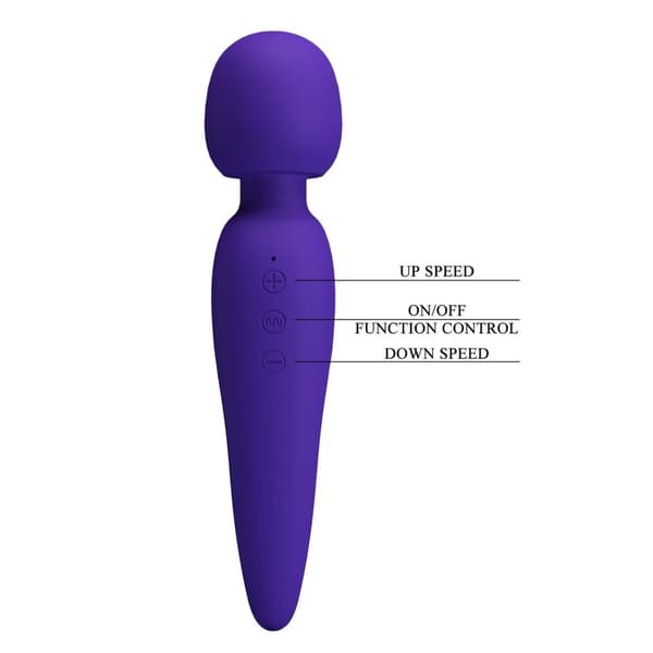 PRETTY LOVE Meredith Dark Purple, 5 nivåer av hastighetskontroll Minnesfunktion 7 vibrationsfunktioner