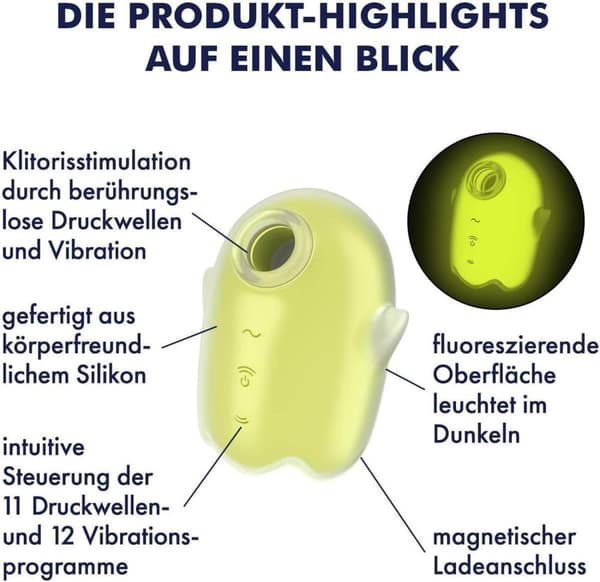 Satisfyer Glødende Ghost Yellow