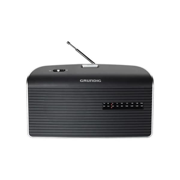 Bärbar radio - GRUNDIG - MUSIC60XG - FM/MW analog - Teleskopantenn - Svart