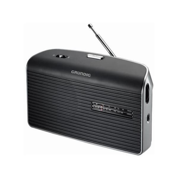 Bärbar radio - GRUNDIG - MUSIC60XG - FM/MW analog - Teleskopantenn - Svart