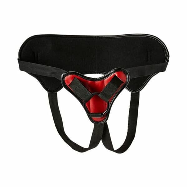 New Comers Strap Sportsheets Svart/Röd 100 % Polyuretan
