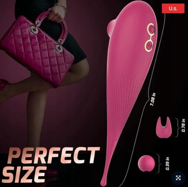 Phanxy vibrerende og sugende klitorisvibrator 2 i 1 fornøjelse og fornøjelse