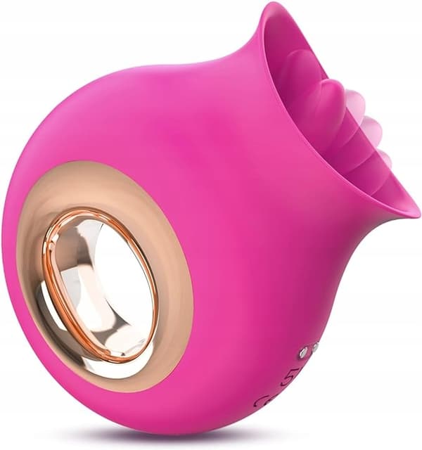 Kvinnors vibrator tunga Klitoris Cunnilingus slickande massageapparat