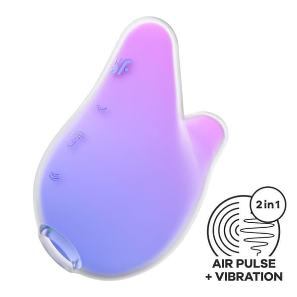 Pulserande luftvibrator - SATISFYER - Mermaid Vibes - Lila - Silikon - Klitoris