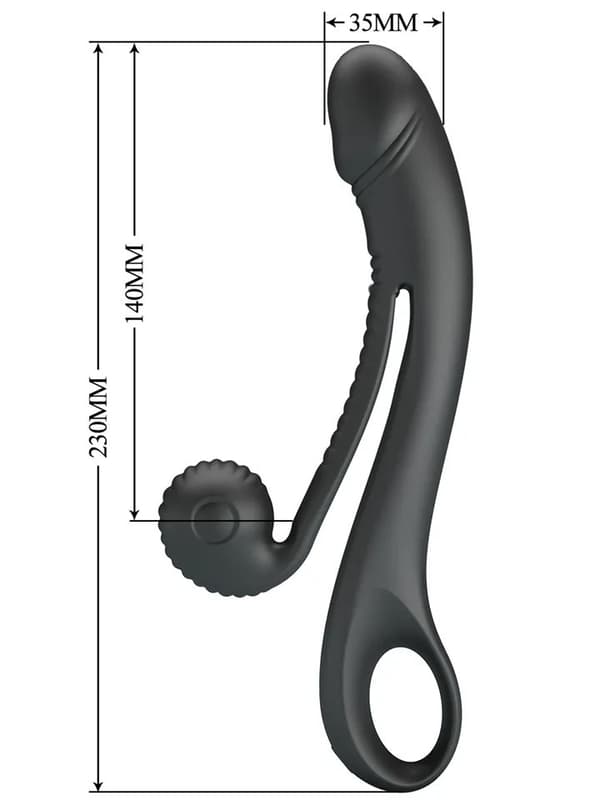 Love Romance Selma Snail Rabbit Black G-piste vibraattori