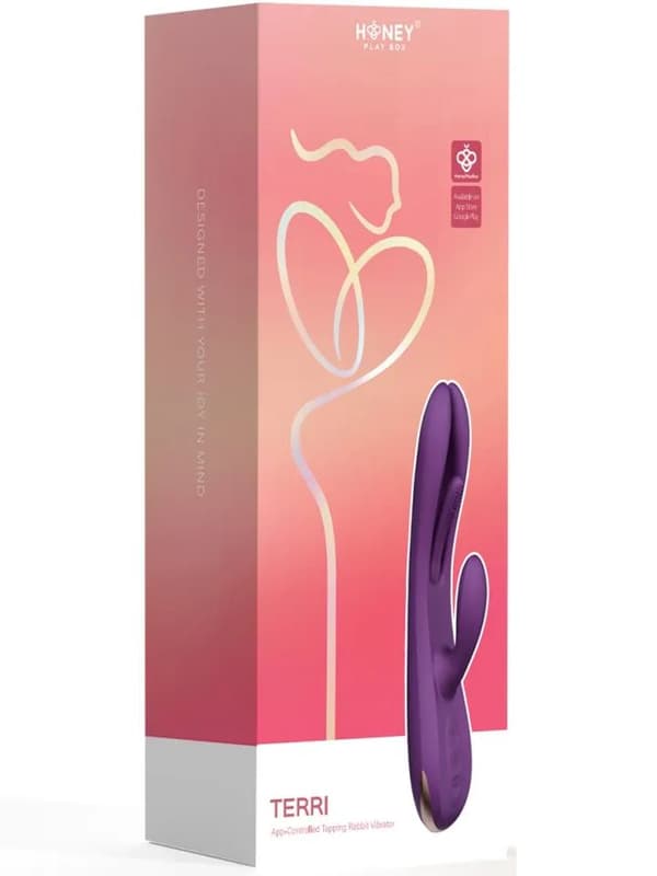 Terri App Controlled Tapping Rabbit Vibrator App-styret Rabbit vibrator