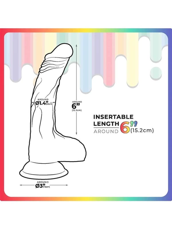 Jellildo Dildo With Balls 22 cm Dildo
