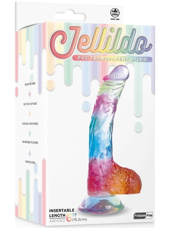 Jellildo Dildo With Balls 22 cm Dildo