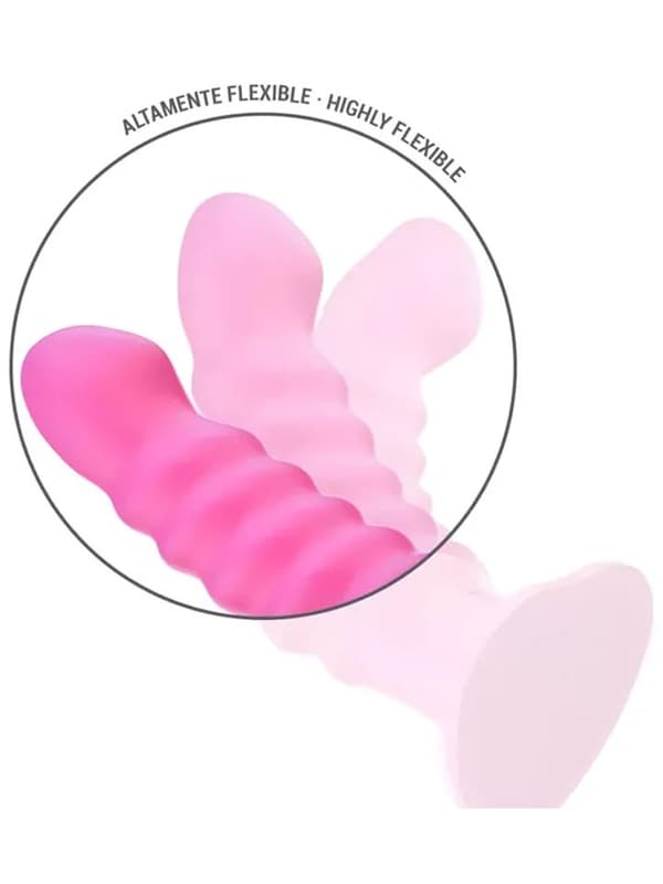 Cindy Spiral Vibrator Remote Pink 19 cm Vibrerende dildo
