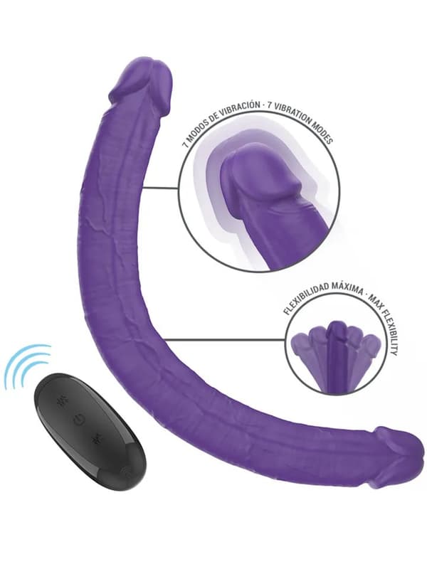 Gunter Dildo Double Vibrator Remote Control Vibrerende dobbeldildo