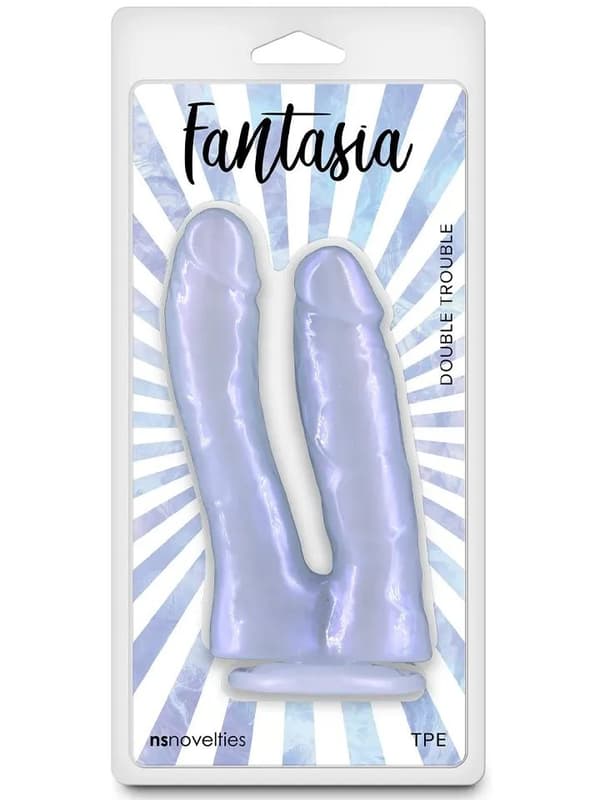 Fantasia Double Trouble Azure 17,4 cm Dual dildo