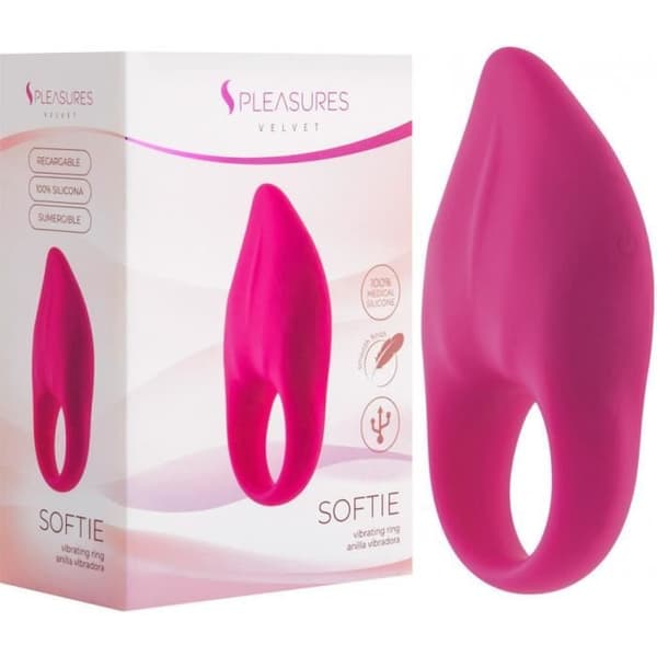 Vibrerande Ring - S-Pleasures - Softie Rose - Medicinskt silikon - 10 vibrationslägen - Vattentät