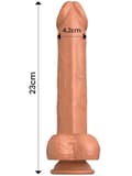 Miniatyrbilde 3 av 4: Flavius Dildo With Thrusting, Waving & Vibration 23 cm Vibrerende dildo