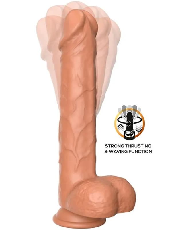 Flavius Dildo With Thrusting, Waving & Vibration 23 cm Vibrerende dildo