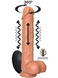 Miniatyrbilde 1 av 4: Flavius Dildo With Thrusting, Waving & Vibration 23 cm Vibrerende dildo