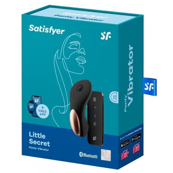 Klitorisstimulator - Satisfyer - LITTLE SECRET - Svart - Vibrerande - Tyst