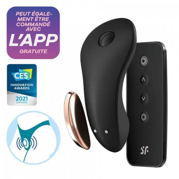 Klitorisstimulator - Satisfyer - LITTLE SECRET - Svart - Vibrerande - Tyst
