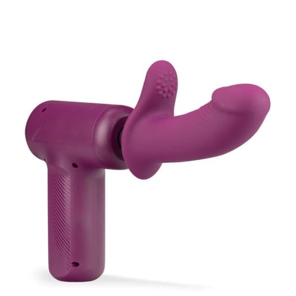 Superkraftfull kanin vibrator med handtag Houston - Lila