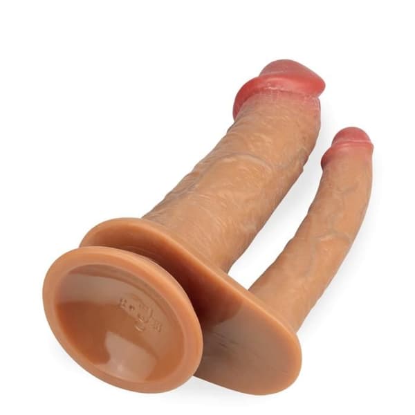 Dubbel vibrator med sugpropp Logan