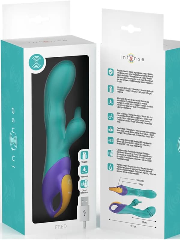 Fred Rabbit Vibrator Blue Rabbitvibrator