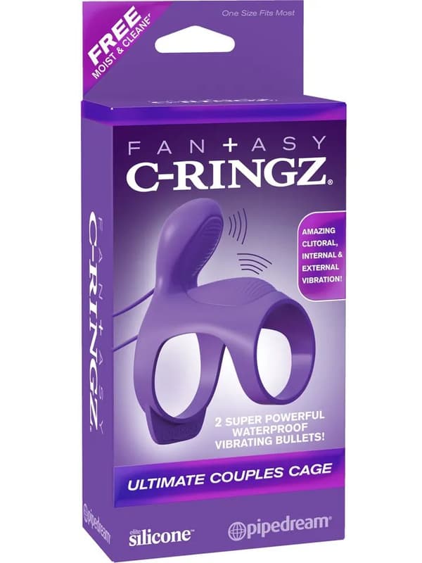 Pipedream Ultimate Couples Cage Penisrengas vibraattorilla