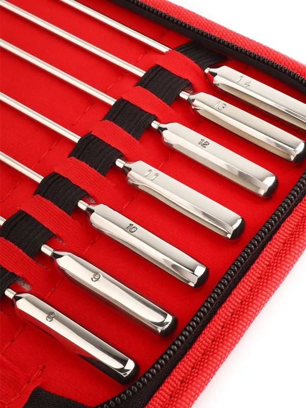 Mr Steel Rosebud Urethral Sounds 13-pack Dilator paket