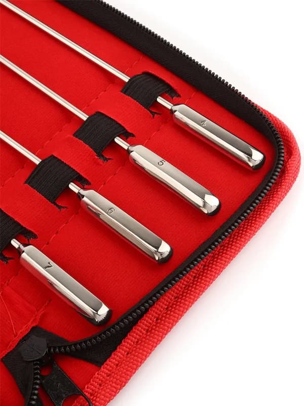 Mr Steel Rosebud Urethral Sounds 8-pack Dilatorpakke