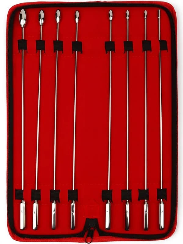 Mr Steel Rosebud Urethral Sounds 8-pack Dilatorpakke