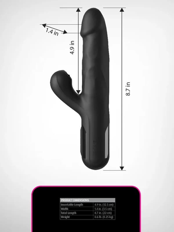 Fetish Fantasy Series Sonix Silicone Thruster Rabbitvibrator