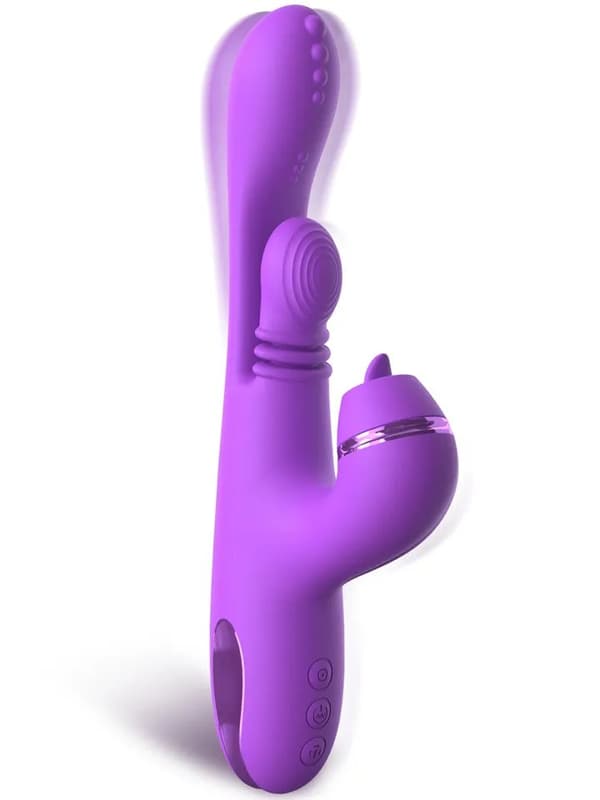 Pipedream Fantasy For Her Intimotion Pulse Pro Rabbitvibrator med roterende tunge