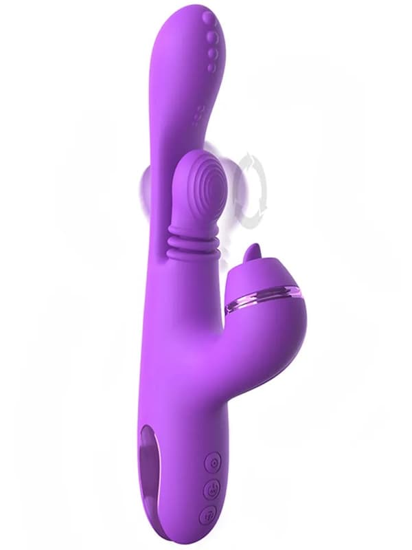 Pipedream Fantasy For Her Intimotion Pulse Pro Rabbitvibrator med roterende tunge