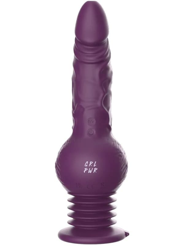 Grlpwr Drillme Thrusting Dildo Vibrator Dildo med vibrator