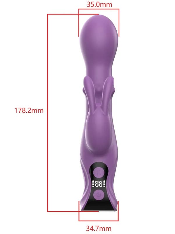 3-in-1 Rabbit Vibrator With LCD Display Rabbit vibrator