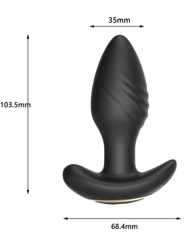 Remote Control Vibrating Butt Plug Analplug med vibrator