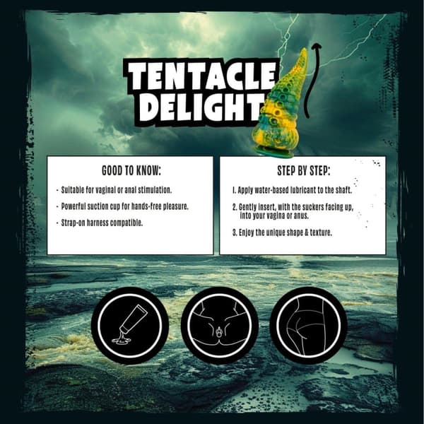 MYTHICAL MATES – TENTAKELNÖJE DILDO 22CM MED SUCTIONSUL
