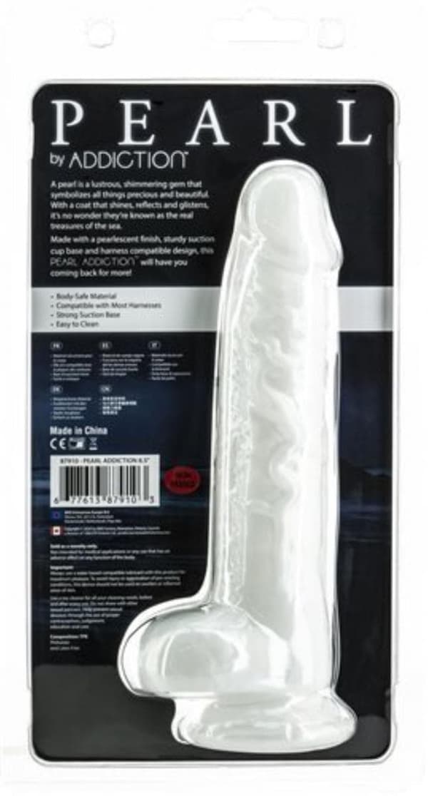 ADDICTION - PEARL DILDO MED SUGEKOP 20CM