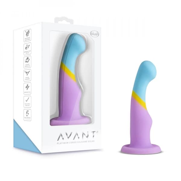 AVANT SILIKONDILDOS MED SUGKOP - HEART OF GOLD