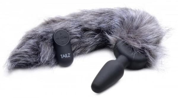 TAILZ VIBRERANDE ANALPLUGG MED RÄVSVANS