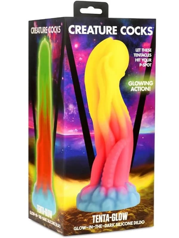 Tenta-Glow Glow-In-The-Dark Dildo 21,6 cm Dragon dildo