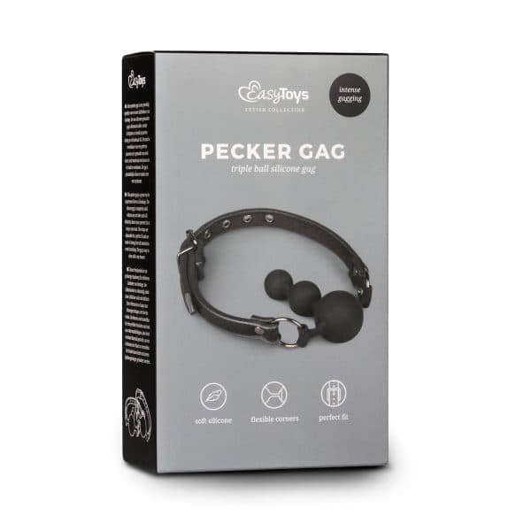 EASYTOYS TRIPLE SILIKONE BALL GAG