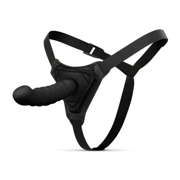 EASYTOYS SILIKON STRAP ON MED RÄFFLOR