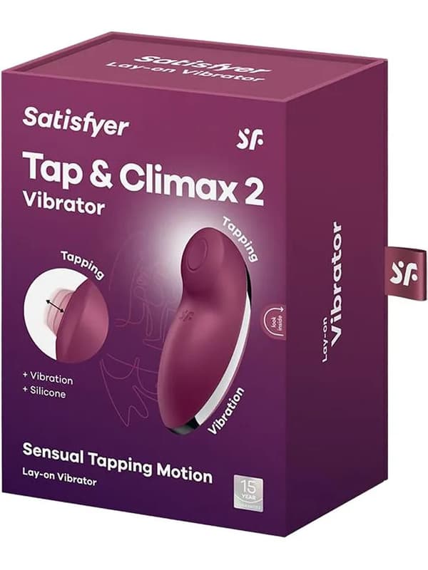 Satisfyer Tap & Climax 2 Vibrator Red Klitorisvibrator